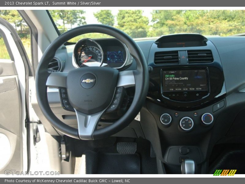 Summit White / Silver/Silver 2013 Chevrolet Spark LT