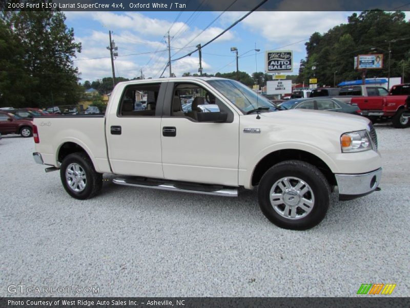 Oxford White / Tan 2008 Ford F150 Lariat SuperCrew 4x4