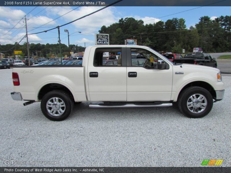 Oxford White / Tan 2008 Ford F150 Lariat SuperCrew 4x4