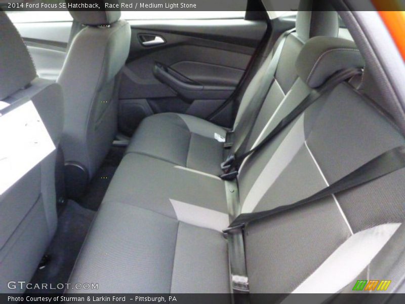 Race Red / Medium Light Stone 2014 Ford Focus SE Hatchback