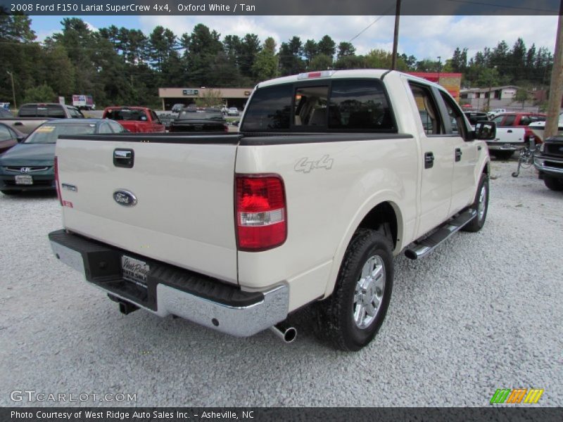 Oxford White / Tan 2008 Ford F150 Lariat SuperCrew 4x4