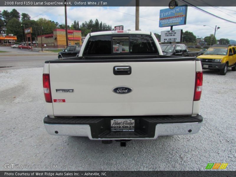 Oxford White / Tan 2008 Ford F150 Lariat SuperCrew 4x4