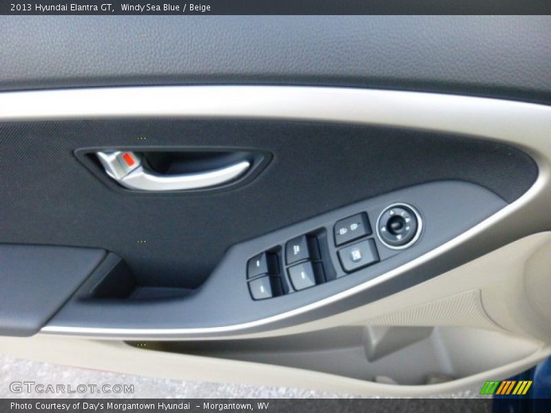 Windy Sea Blue / Beige 2013 Hyundai Elantra GT