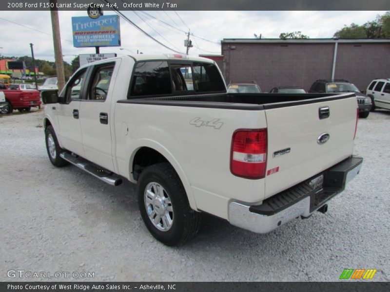 Oxford White / Tan 2008 Ford F150 Lariat SuperCrew 4x4