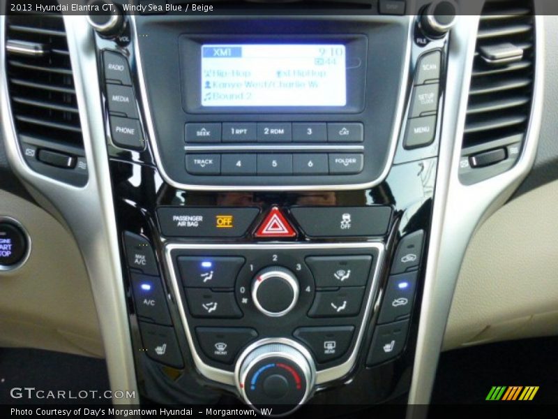 Windy Sea Blue / Beige 2013 Hyundai Elantra GT