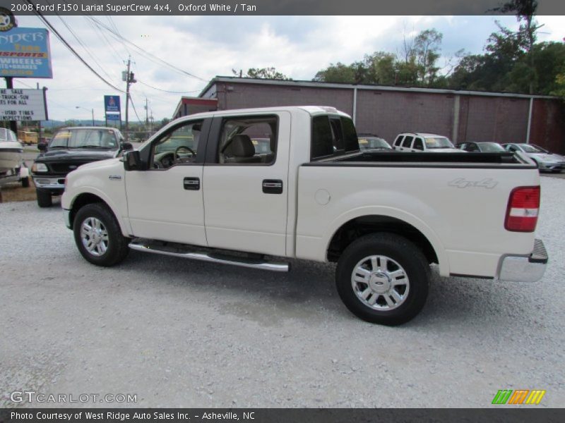 Oxford White / Tan 2008 Ford F150 Lariat SuperCrew 4x4