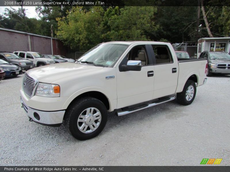 Oxford White / Tan 2008 Ford F150 Lariat SuperCrew 4x4