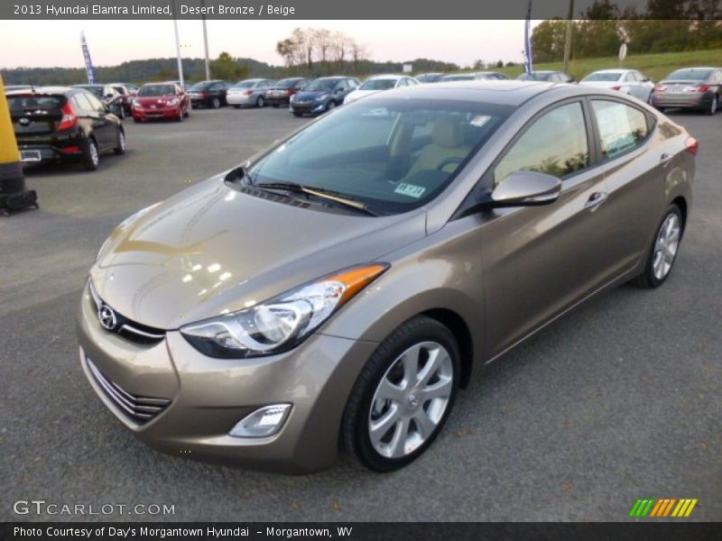 Desert Bronze / Beige 2013 Hyundai Elantra Limited