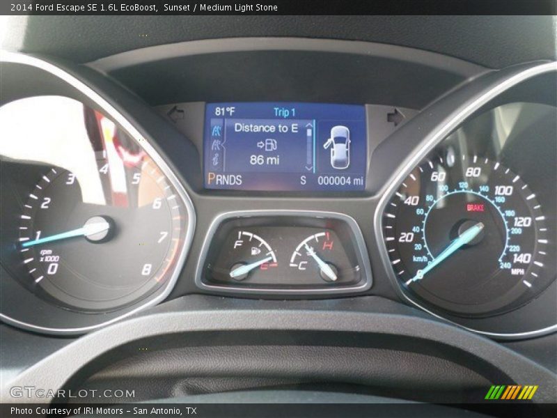 Sunset / Medium Light Stone 2014 Ford Escape SE 1.6L EcoBoost