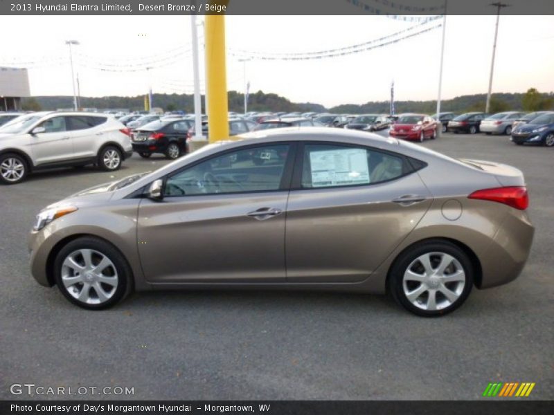 Desert Bronze / Beige 2013 Hyundai Elantra Limited