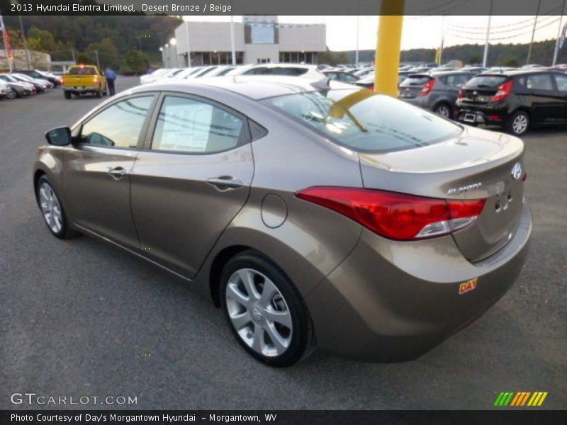 Desert Bronze / Beige 2013 Hyundai Elantra Limited