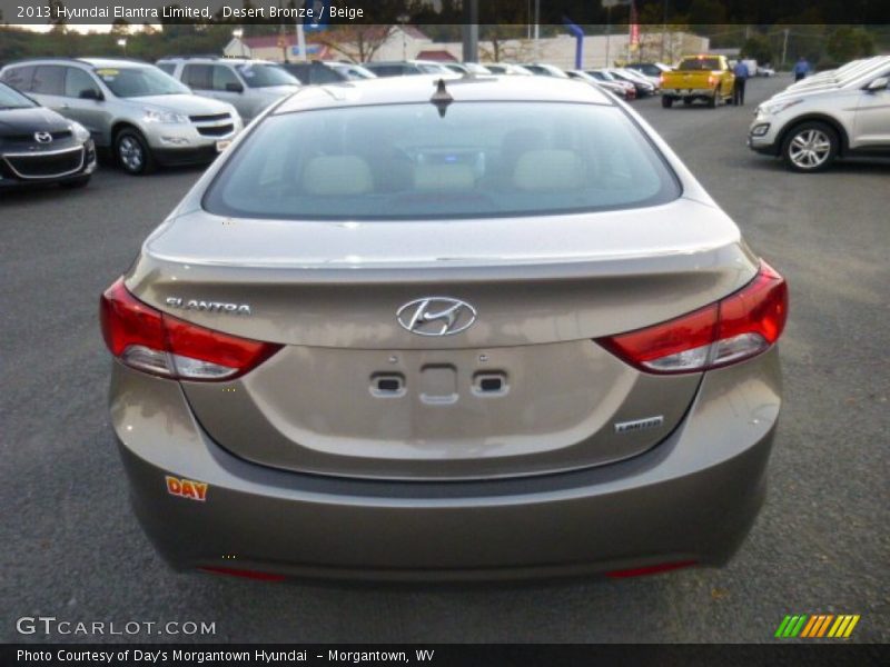 Desert Bronze / Beige 2013 Hyundai Elantra Limited