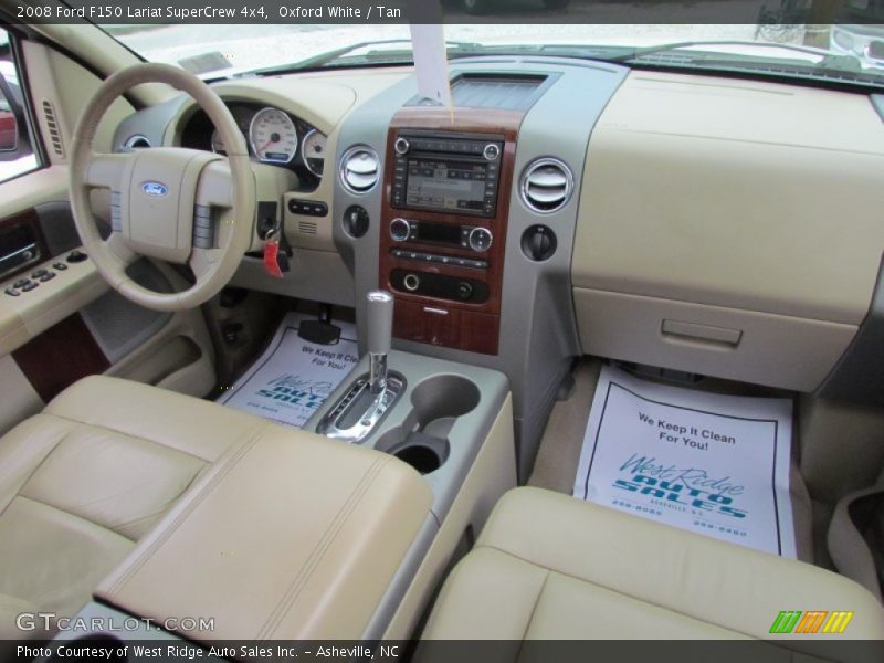 Oxford White / Tan 2008 Ford F150 Lariat SuperCrew 4x4