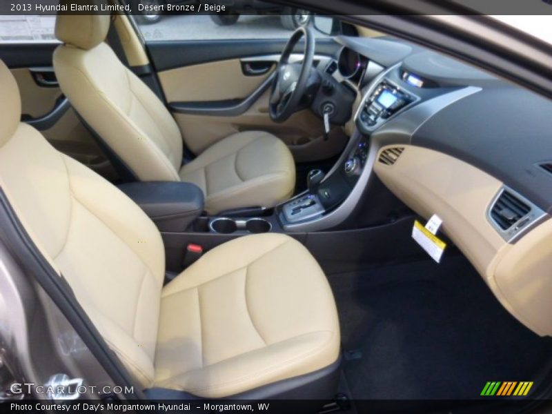 Desert Bronze / Beige 2013 Hyundai Elantra Limited