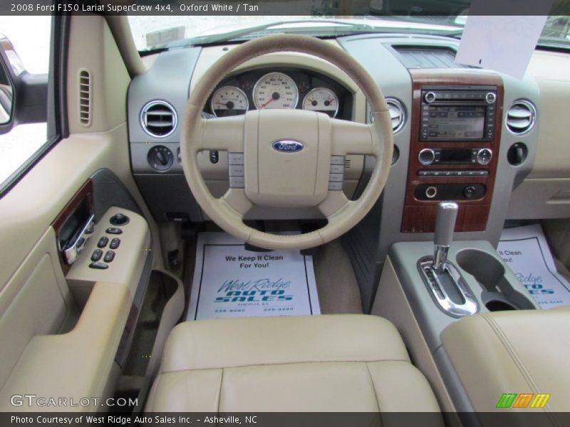 Oxford White / Tan 2008 Ford F150 Lariat SuperCrew 4x4