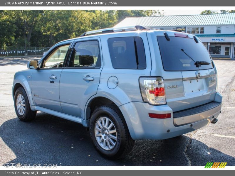 Light Ice Blue Metallic / Stone 2009 Mercury Mariner Hybrid 4WD
