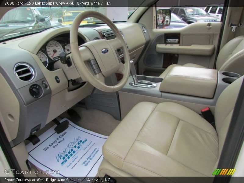 Oxford White / Tan 2008 Ford F150 Lariat SuperCrew 4x4