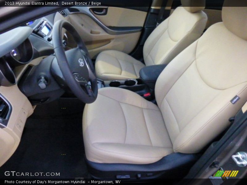 Desert Bronze / Beige 2013 Hyundai Elantra Limited