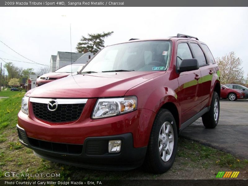 Sangria Red Metallic / Charcoal 2009 Mazda Tribute i Sport 4WD