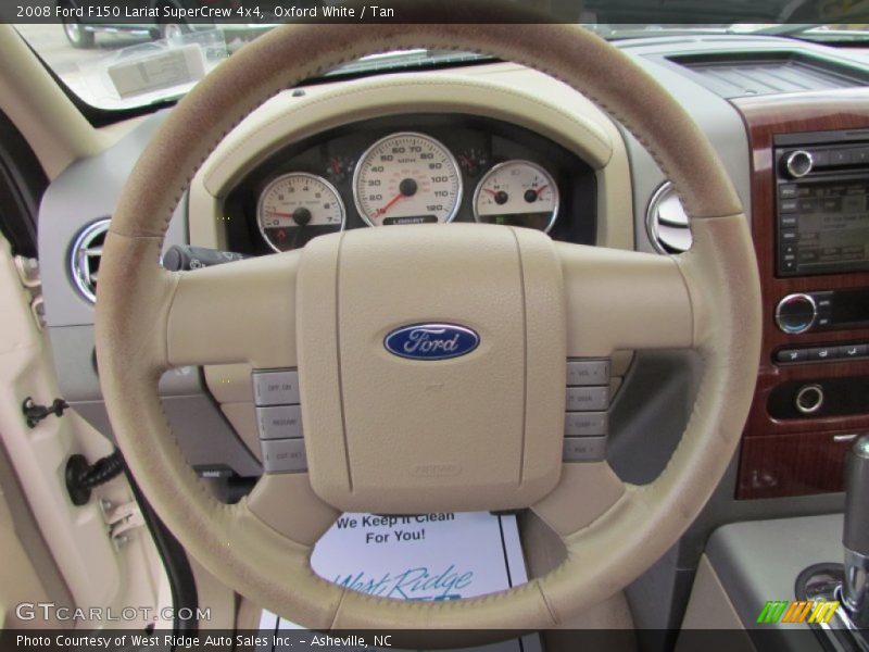 Oxford White / Tan 2008 Ford F150 Lariat SuperCrew 4x4