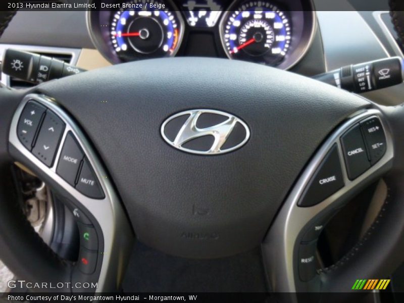 Desert Bronze / Beige 2013 Hyundai Elantra Limited