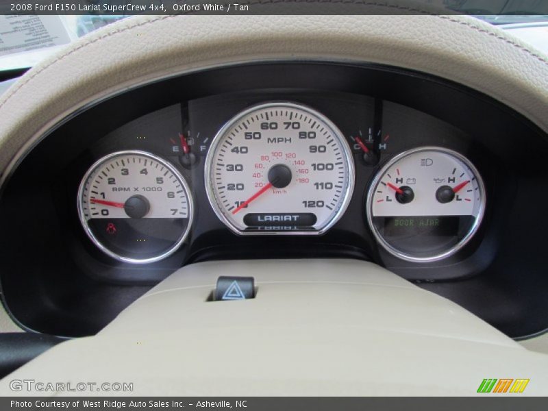 Oxford White / Tan 2008 Ford F150 Lariat SuperCrew 4x4