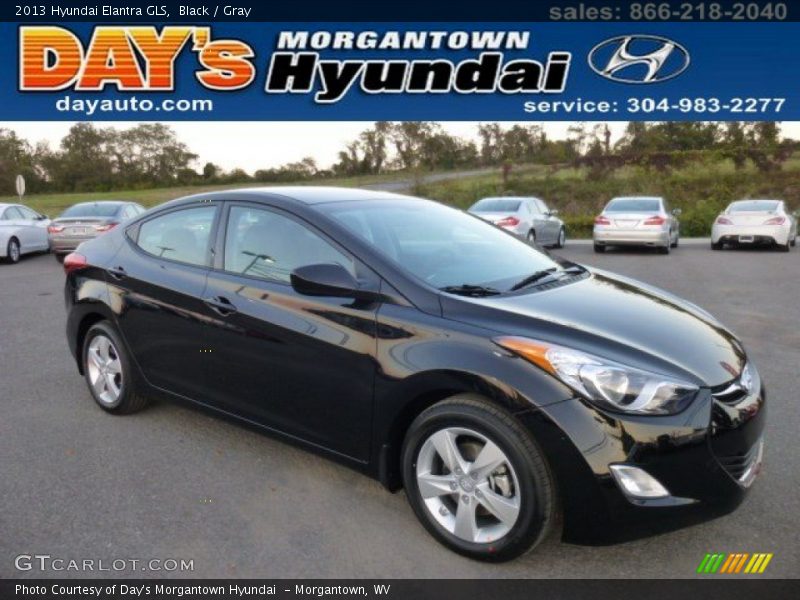 Black / Gray 2013 Hyundai Elantra GLS