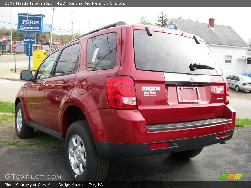 Sangria Red Metallic / Charcoal 2009 Mazda Tribute i Sport 4WD