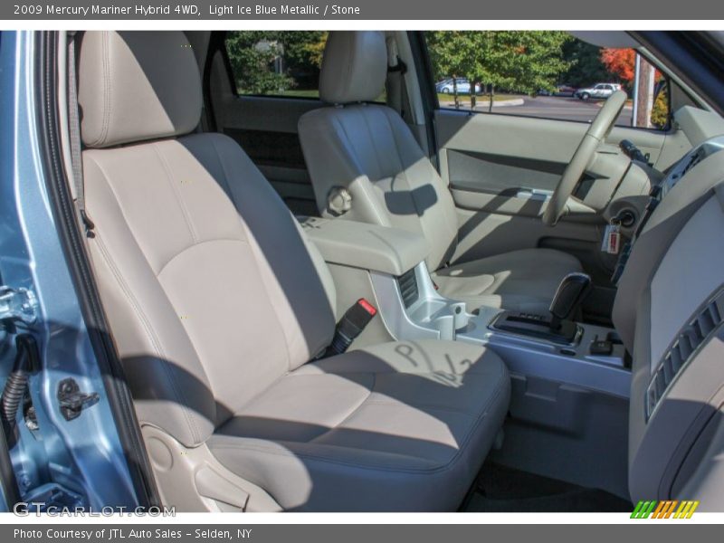 Light Ice Blue Metallic / Stone 2009 Mercury Mariner Hybrid 4WD