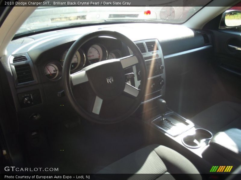Brilliant Black Crystal Pearl / Dark Slate Gray 2010 Dodge Charger SXT