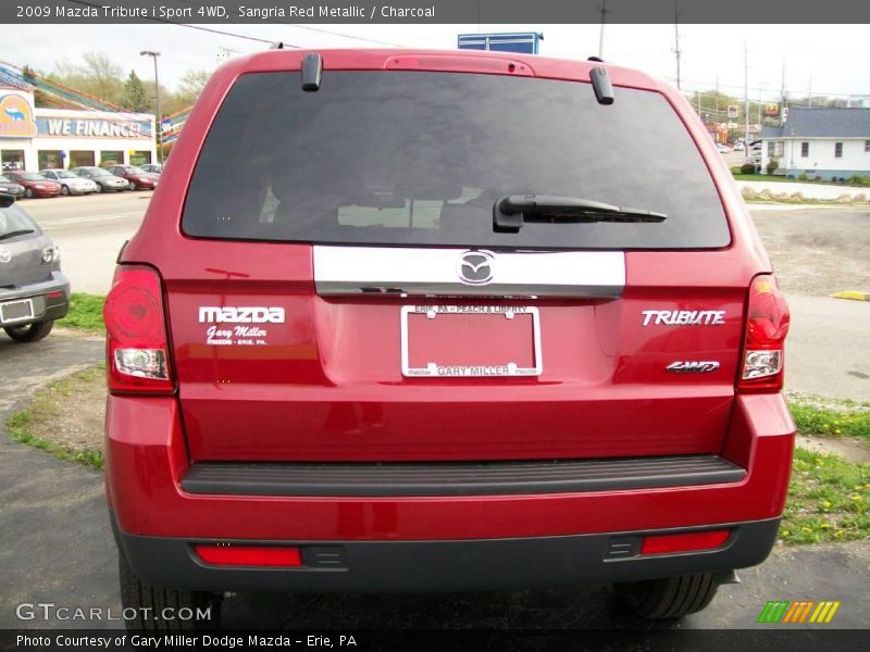 Sangria Red Metallic / Charcoal 2009 Mazda Tribute i Sport 4WD