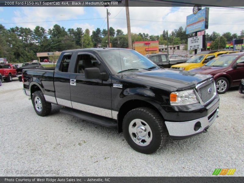 Black / Medium/Dark Flint 2008 Ford F150 XLT SuperCab 4x4