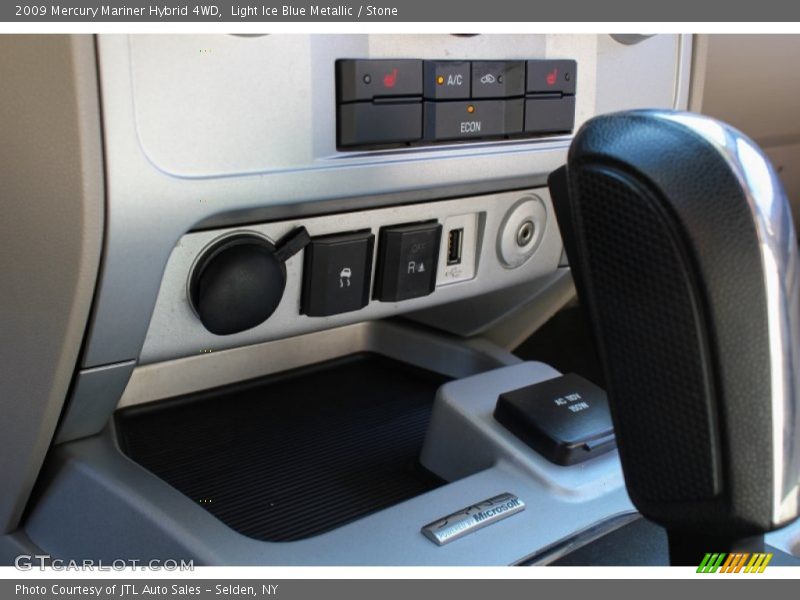 Light Ice Blue Metallic / Stone 2009 Mercury Mariner Hybrid 4WD
