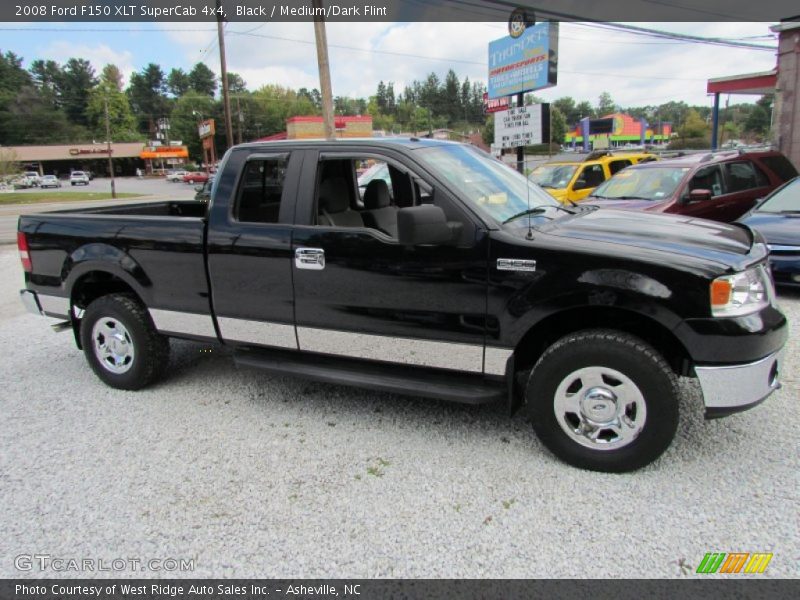 Black / Medium/Dark Flint 2008 Ford F150 XLT SuperCab 4x4
