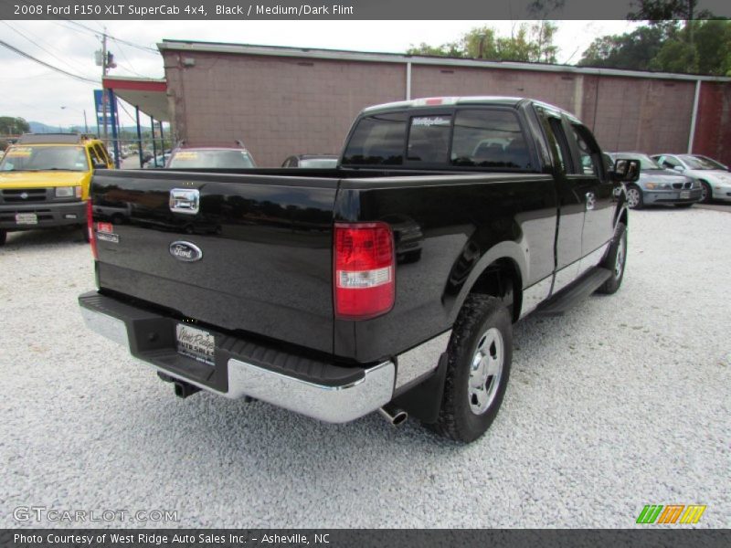 Black / Medium/Dark Flint 2008 Ford F150 XLT SuperCab 4x4