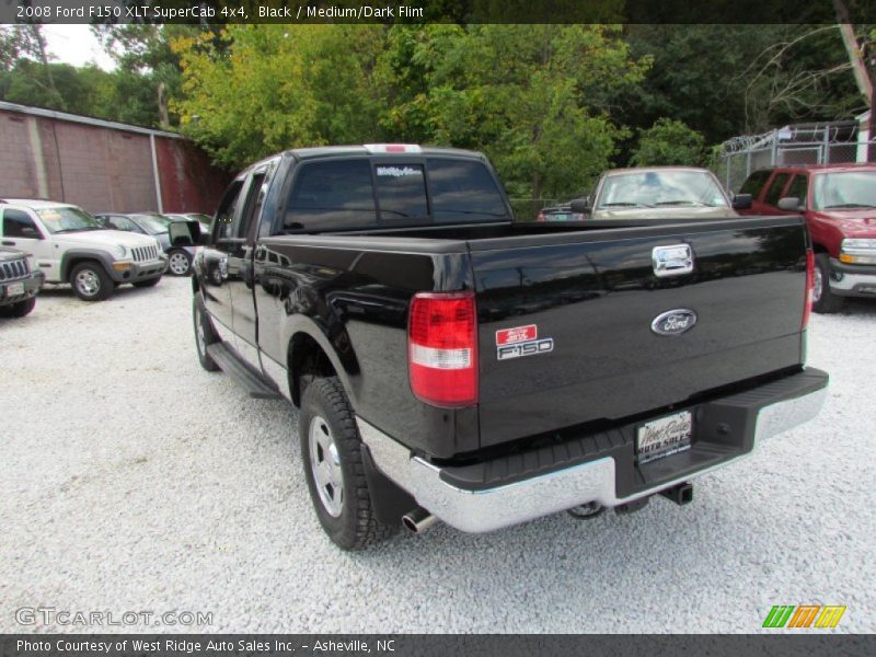 Black / Medium/Dark Flint 2008 Ford F150 XLT SuperCab 4x4