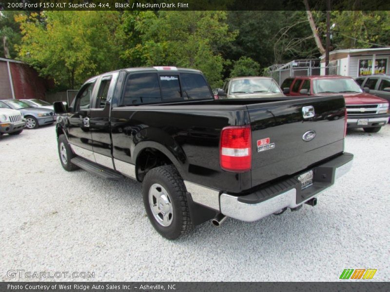 Black / Medium/Dark Flint 2008 Ford F150 XLT SuperCab 4x4