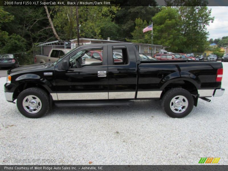 Black / Medium/Dark Flint 2008 Ford F150 XLT SuperCab 4x4