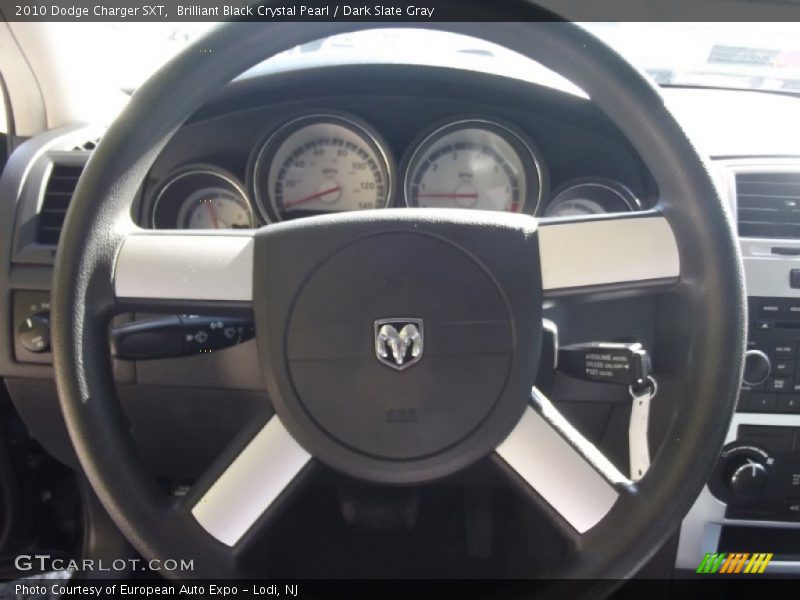 Brilliant Black Crystal Pearl / Dark Slate Gray 2010 Dodge Charger SXT