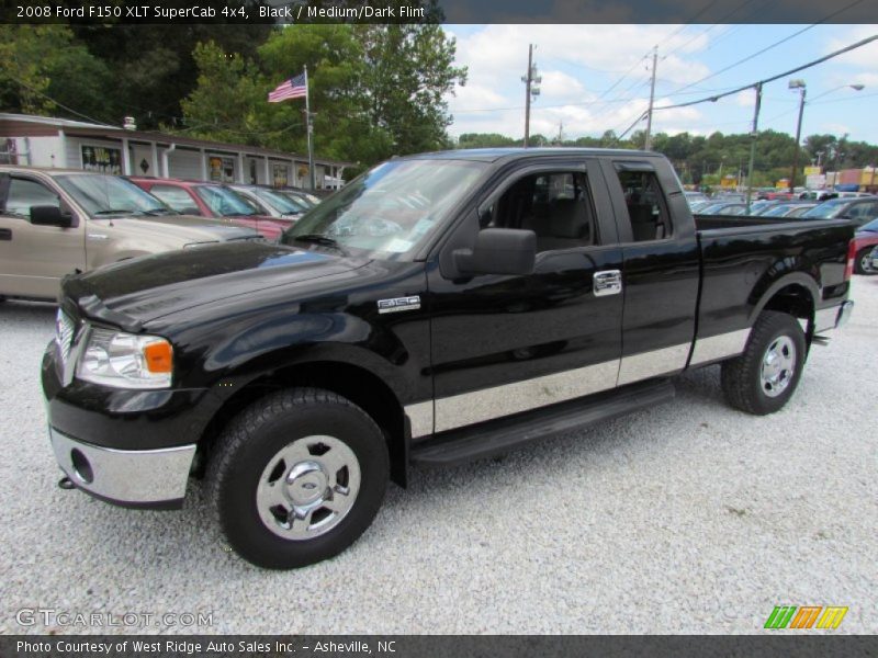 Black / Medium/Dark Flint 2008 Ford F150 XLT SuperCab 4x4