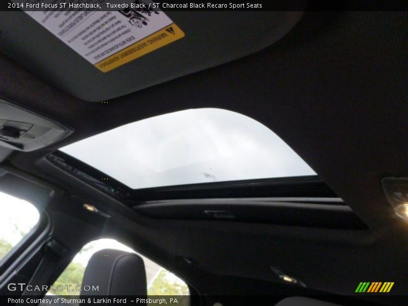 Tuxedo Black / ST Charcoal Black Recaro Sport Seats 2014 Ford Focus ST Hatchback