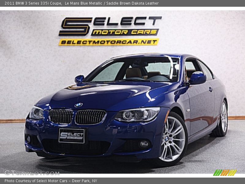 Le Mans Blue Metallic / Saddle Brown Dakota Leather 2011 BMW 3 Series 335i Coupe