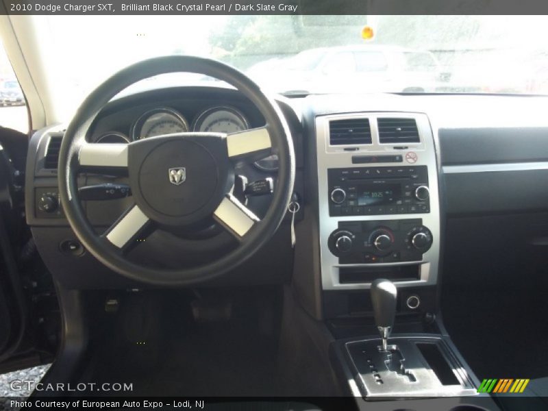 Brilliant Black Crystal Pearl / Dark Slate Gray 2010 Dodge Charger SXT