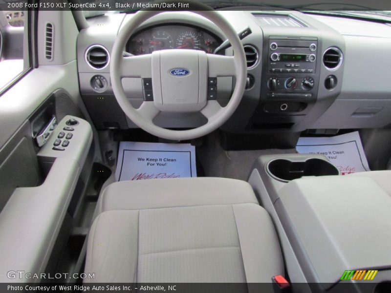 Black / Medium/Dark Flint 2008 Ford F150 XLT SuperCab 4x4