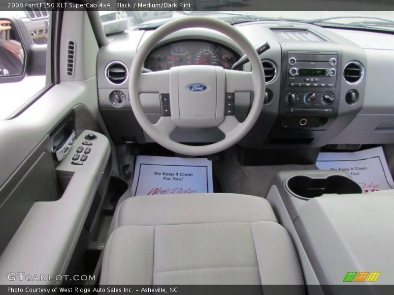 Black / Medium/Dark Flint 2008 Ford F150 XLT SuperCab 4x4