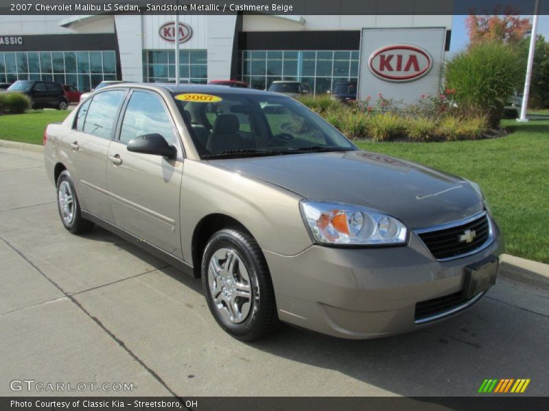 Sandstone Metallic / Cashmere Beige 2007 Chevrolet Malibu LS Sedan