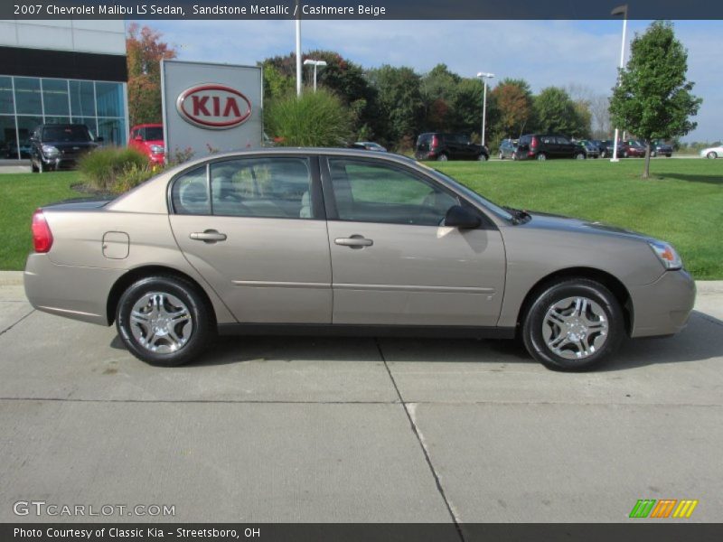 Sandstone Metallic / Cashmere Beige 2007 Chevrolet Malibu LS Sedan