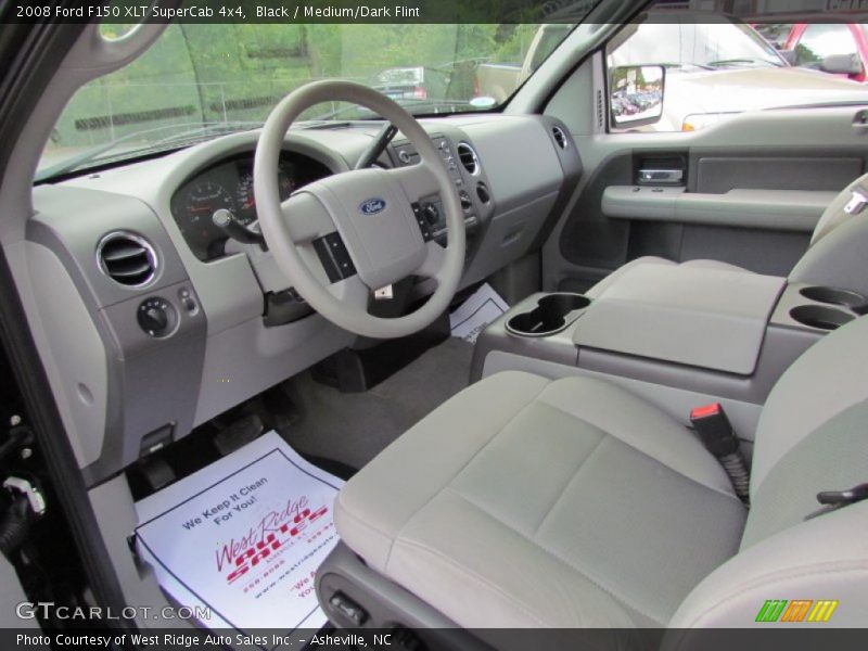 Black / Medium/Dark Flint 2008 Ford F150 XLT SuperCab 4x4