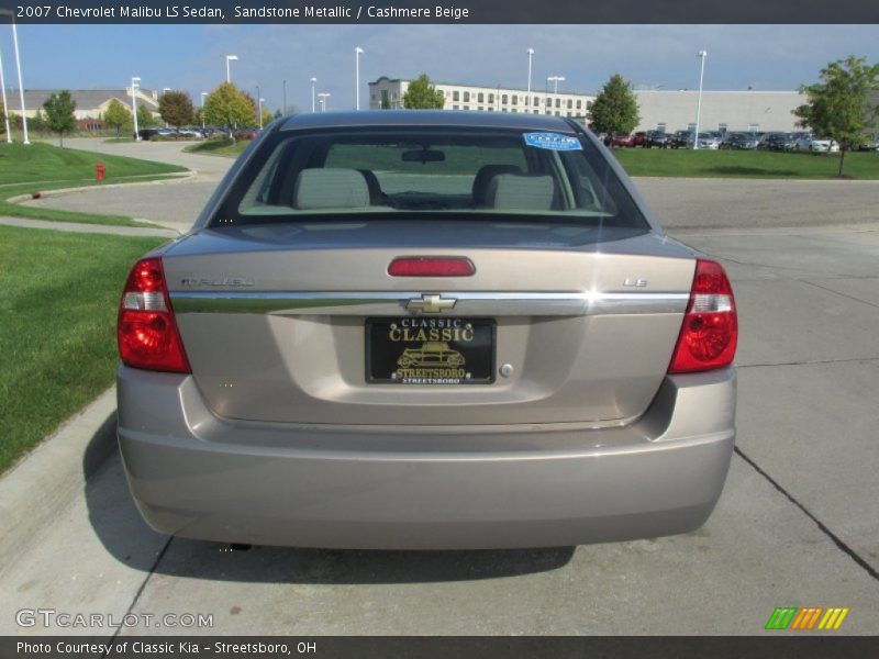 Sandstone Metallic / Cashmere Beige 2007 Chevrolet Malibu LS Sedan