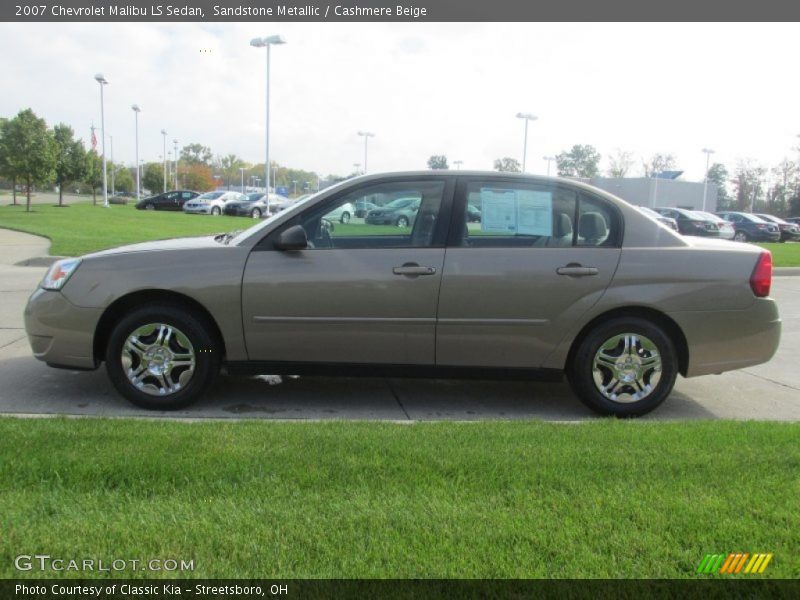 Sandstone Metallic / Cashmere Beige 2007 Chevrolet Malibu LS Sedan